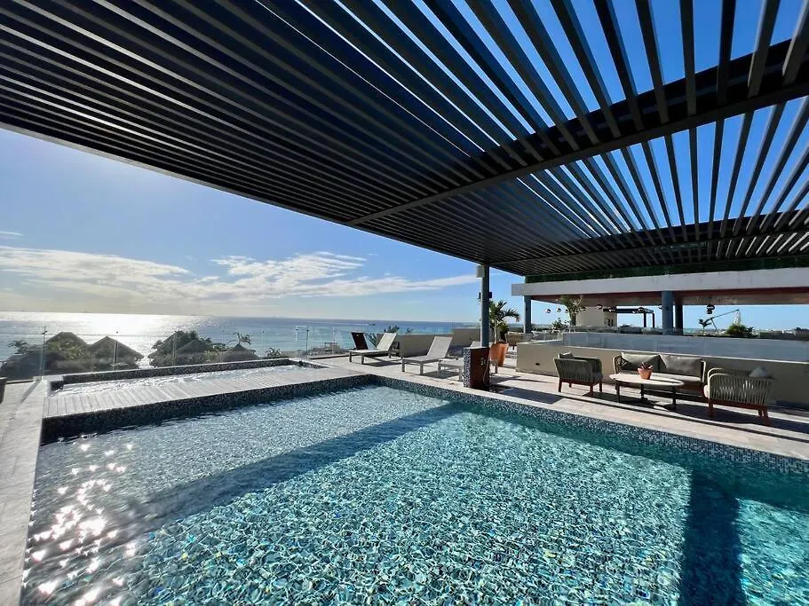 Ocean View Jacuzzi & Pool-2Bedroom Playa Del Carmen Lägenhet