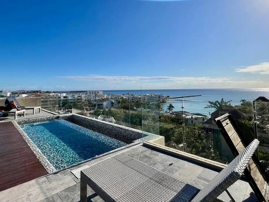 Lägenhet Ocean View Jacuzzi & Pool-2Bedroom Playa Del Carmen