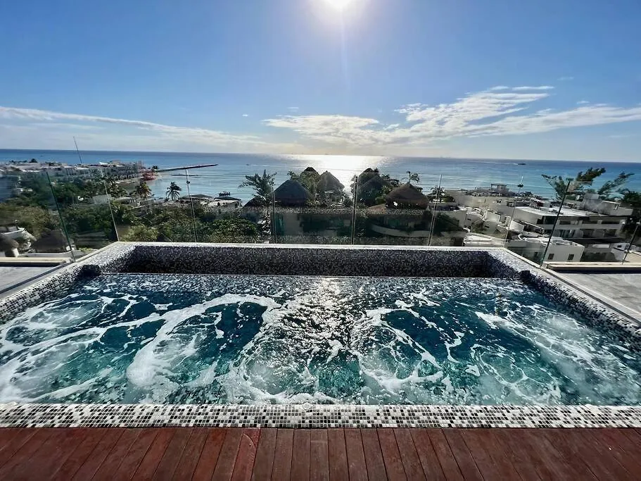 Lägenhet Ocean View Jacuzzi & Pool-2Bedroom Playa Del Carmen Mexiko